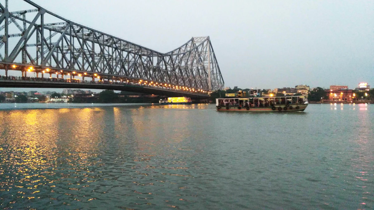 Howrah Bridge over the Hooghly river