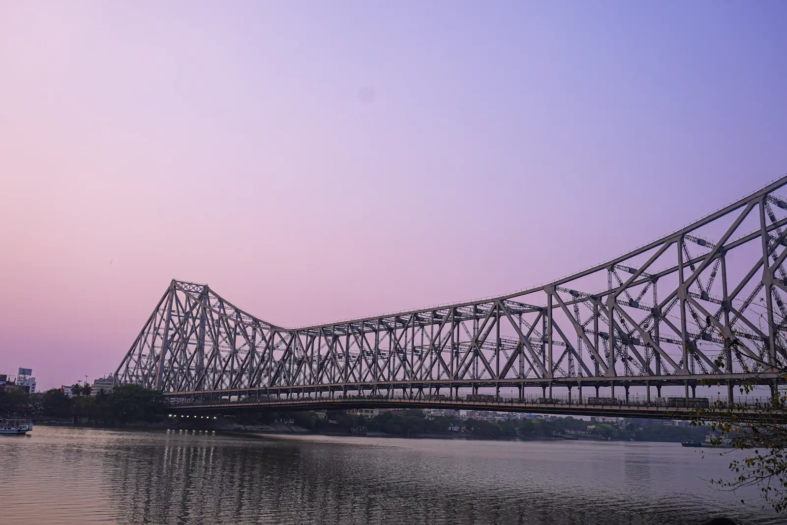 The Hooghly river at dusk
