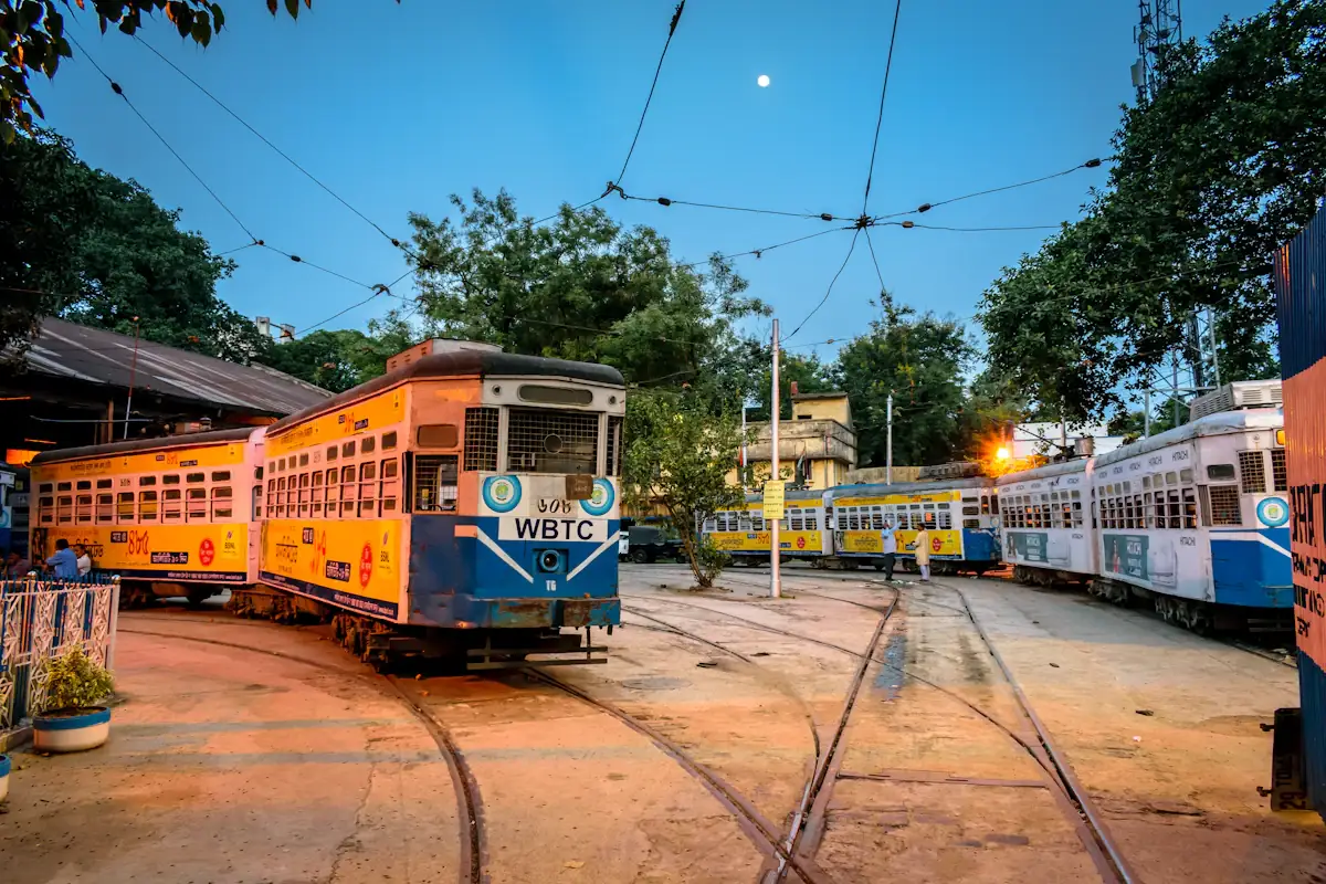 Kolkata tram depot, a familiar sight of greater Kolkata